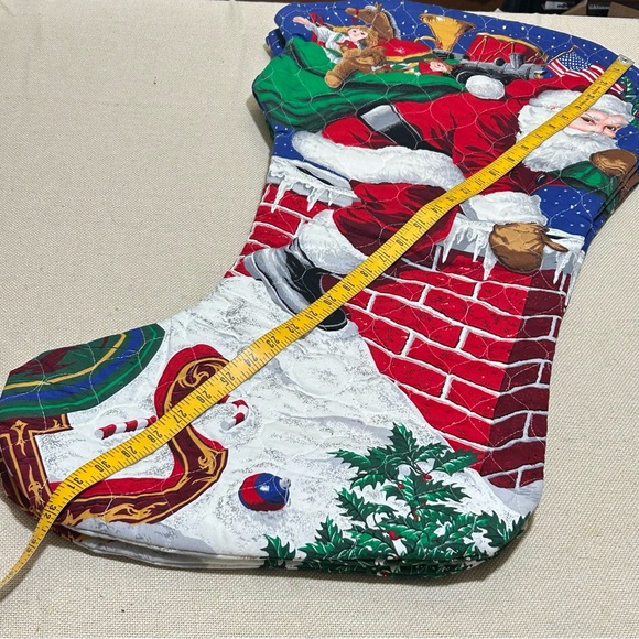 2 Giant Quilted Christmas Stockings 32” - Picture 7 of 8